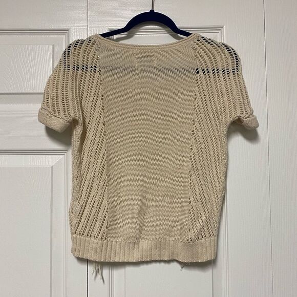 American Eagle, beige cropped short sleeved top - Picture 2 of 6